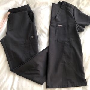 Charcoal Figs Scrubs XS
